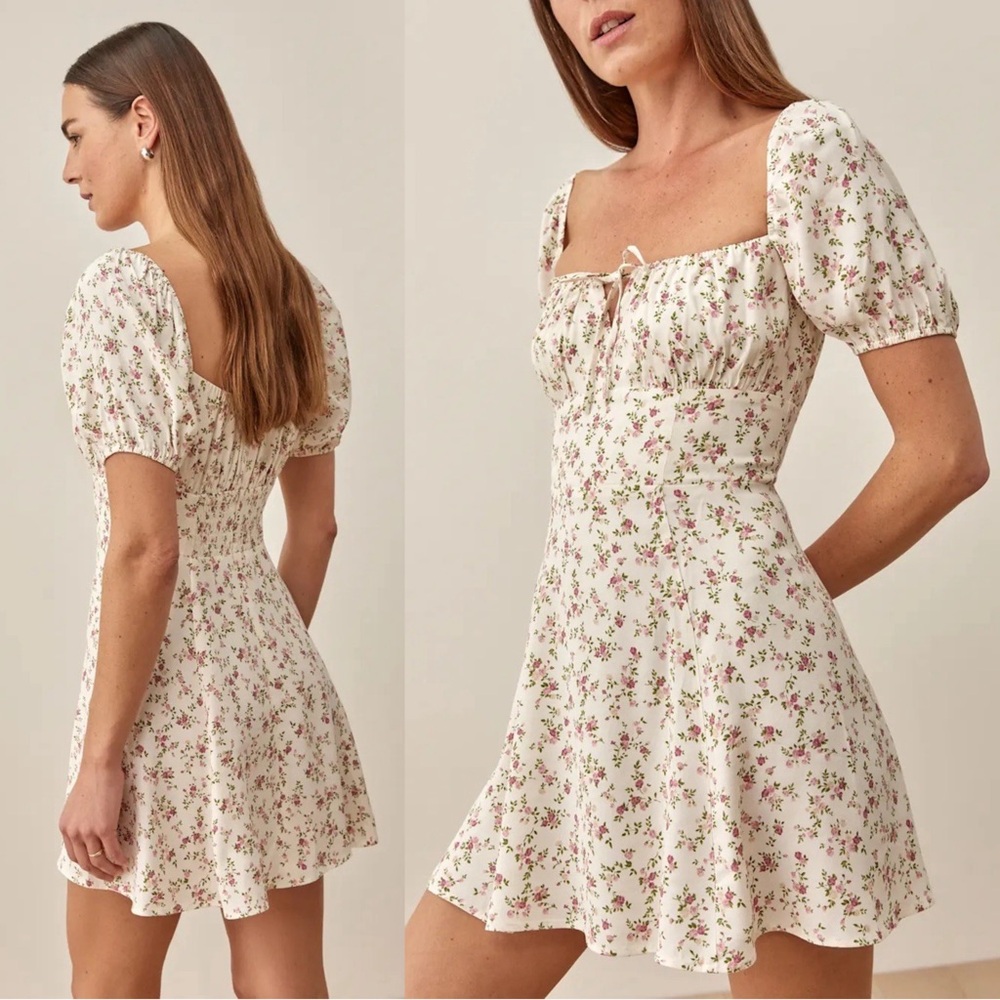 Reformation Corbin Mini Dress in Boheme Ditsy Floral Size 0